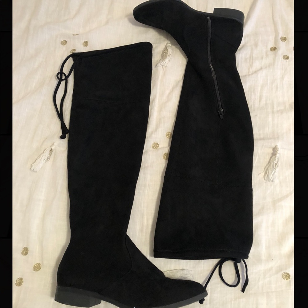 Over the Knee Black Boots